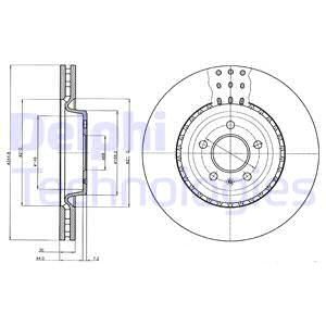 DELPHI Тормозной диск BG9110