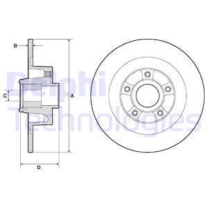 DELPHI Тормозной диск BG9135RSC