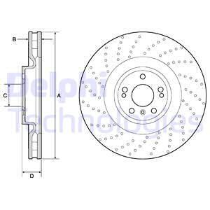 DELPHI Тормозной диск BG9185C