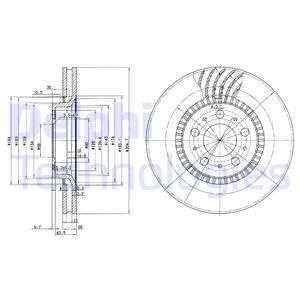 DELPHI Тормозной диск BG9514C