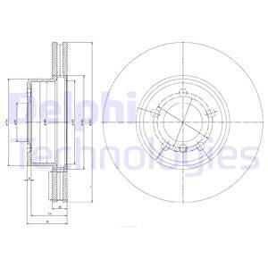 DELPHI Тормозной диск BG9786