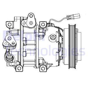 DELPHI kompresorius, oro kondicionierius CS20493