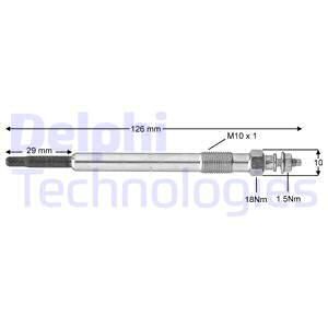 DELPHI Свеча накаливания HDS386