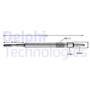 DELPHI Свеча накаливания HDS414