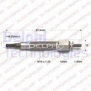 DELPHI Свеча накаливания HDS815