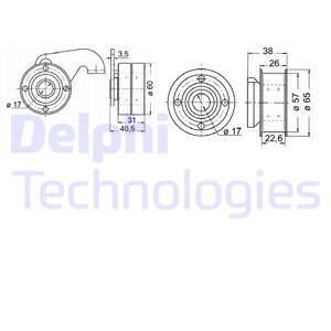 DELPHI Комплект ремня ГРМ KDB145