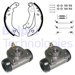 DELPHI Комплект тормозных колодок KP760
