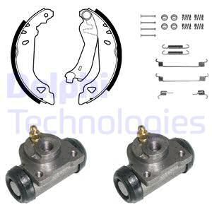DELPHI Комплект тормозных колодок KP848