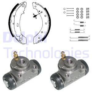 DELPHI Комплект тормозных колодок KP874