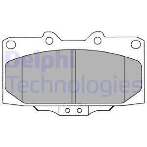 DELPHI Комплект тормозных колодок, дисковый тормоз LP1020