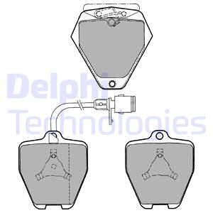 DELPHI Комплект тормозных колодок, дисковый тормоз LP1024