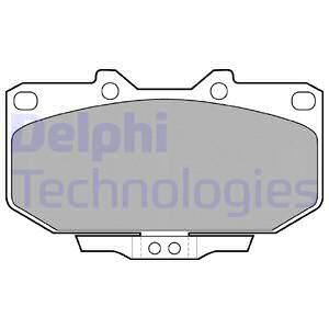 DELPHI Комплект тормозных колодок, дисковый тормоз LP1056