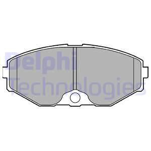 DELPHI Комплект тормозных колодок, дисковый тормоз LP1058