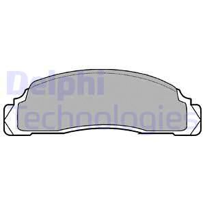 DELPHI stabdžių trinkelių rinkinys, diskinis stabdys LP110