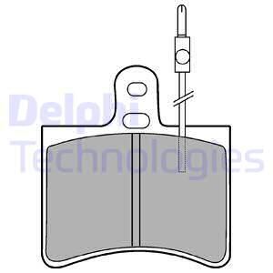 DELPHI Комплект тормозных колодок, дисковый тормоз LP113