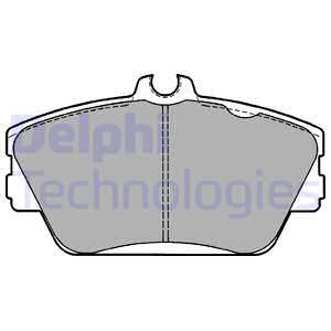DELPHI Комплект тормозных колодок, дисковый тормоз LP1187