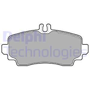 DELPHI Комплект тормозных колодок, дисковый тормоз LP1401