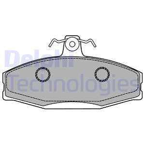 DELPHI Комплект тормозных колодок, дисковый тормоз LP1429