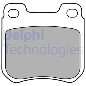 DELPHI Комплект тормозных колодок, дисковый тормоз LP1441