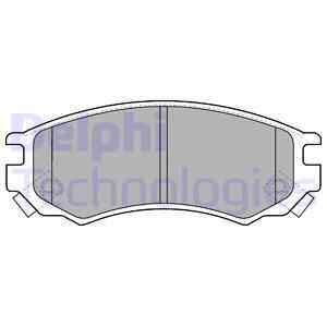 DELPHI Комплект тормозных колодок, дисковый тормоз LP1506