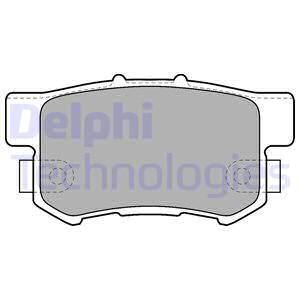 DELPHI Комплект тормозных колодок, дисковый тормоз LP1507