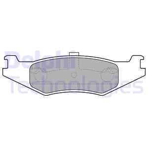 DELPHI Комплект тормозных колодок, дисковый тормоз LP1520