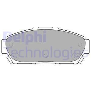 DELPHI Комплект тормозных колодок, дисковый тормоз LP1534