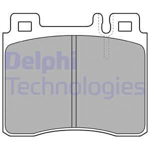 DELPHI Комплект тормозных колодок, дисковый тормоз LP1538