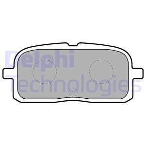 DELPHI Комплект тормозных колодок, дисковый тормоз LP1550