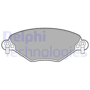 DELPHI stabdžių trinkelių rinkinys, diskinis stabdys LP1654