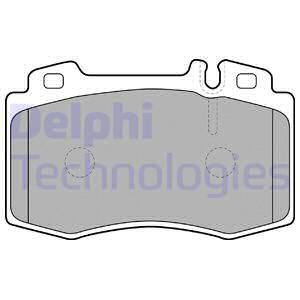 DELPHI Комплект тормозных колодок, дисковый тормоз LP1688