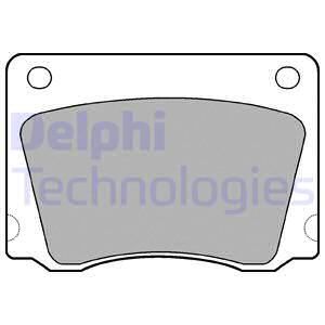 DELPHI Комплект тормозных колодок, дисковый тормоз LP17