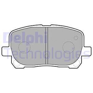 DELPHI Комплект тормозных колодок, дисковый тормоз LP1711