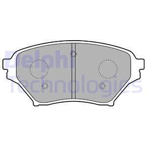 DELPHI Комплект тормозных колодок, дисковый тормоз LP1761