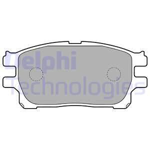 DELPHI Комплект тормозных колодок, дисковый тормоз LP1784