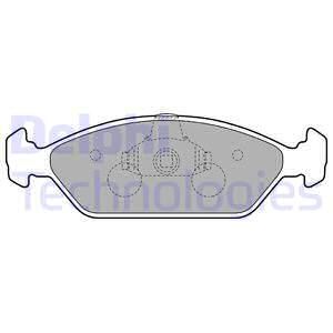 DELPHI Комплект тормозных колодок, дисковый тормоз LP1805