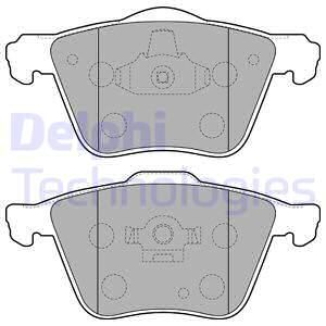 DELPHI Комплект тормозных колодок, дисковый тормоз LP1821