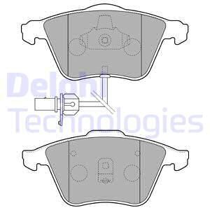 DELPHI Комплект тормозных колодок, дисковый тормоз LP1825