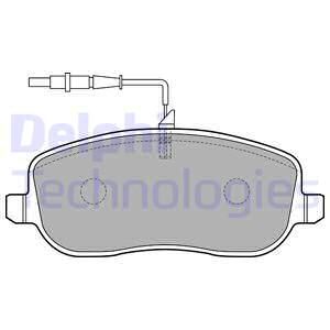 DELPHI Комплект тормозных колодок, дисковый тормоз LP1836