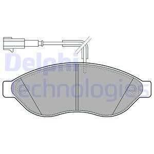 DELPHI Комплект тормозных колодок, дисковый тормоз LP1992