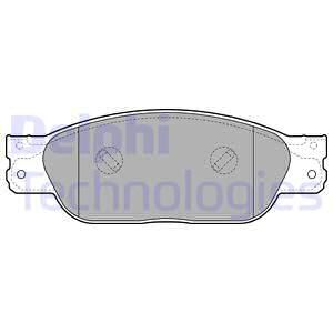 DELPHI Комплект тормозных колодок, дисковый тормоз LP2020