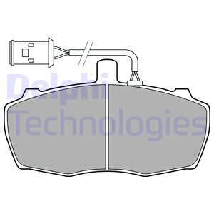 DELPHI Комплект тормозных колодок, дисковый тормоз LP2023