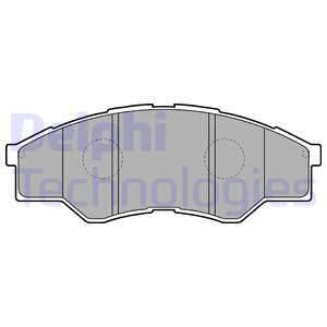 DELPHI Комплект тормозных колодок, дисковый тормоз LP2060
