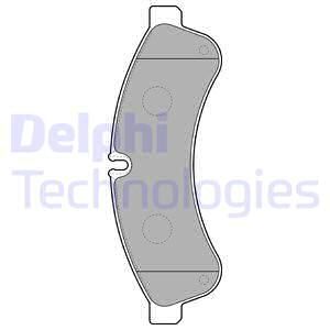 DELPHI Комплект тормозных колодок, дисковый тормоз LP2063