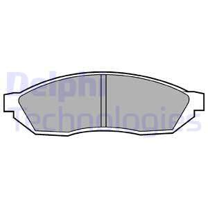 DELPHI Комплект тормозных колодок, дисковый тормоз LP208