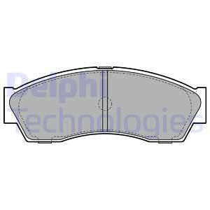 DELPHI Комплект тормозных колодок, дисковый тормоз LP2159