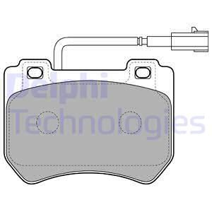 DELPHI Комплект тормозных колодок, дисковый тормоз LP2200