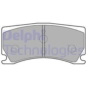DELPHI Комплект тормозных колодок, дисковый тормоз LP2217