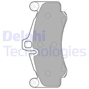 DELPHI Комплект тормозных колодок, дисковый тормоз LP2232