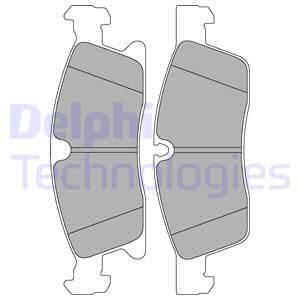 DELPHI Комплект тормозных колодок, дисковый тормоз LP2298